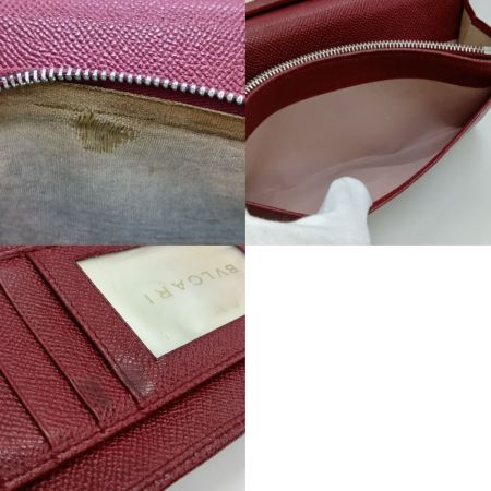  BVLGARI ブルガリ ロゴクリップ 二つ折り 長財布 33888 レッド