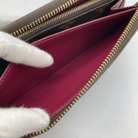  LOUIS VUITTON ルイヴィトン モノグラム ポルトフォイユ・クレマンス 長財布 M60742 フューシャ