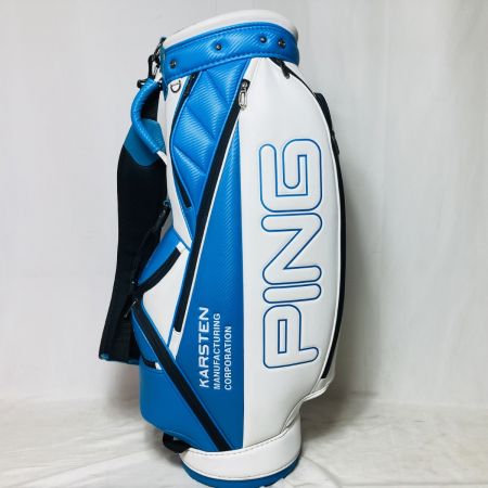 PING ピン バイカラー キャディバッグ 9型 5分割 3.5kg CB-U212 ホワイト×ブルー