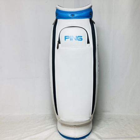  PING ピン バイカラー キャディバッグ 9型 5分割 3.5kg CB-U212 ホワイト×ブルー