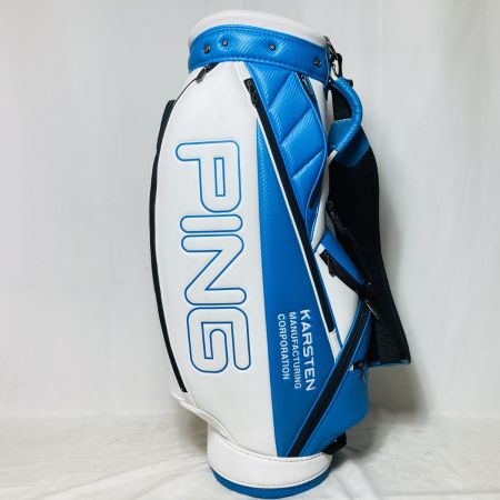  PING ピン バイカラー キャディバッグ 9型 5分割 3.5kg CB-U212 ホワイト×ブルー