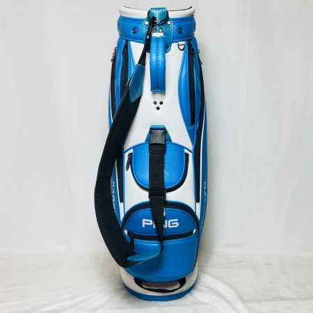  PING ピン バイカラー キャディバッグ 9型 5分割 3.5kg CB-U212 ホワイト×ブルー