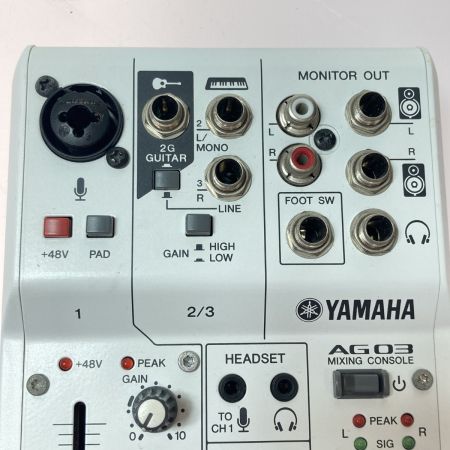  YAMAHA ヤマハ AG03 ウェブキャスティングミキサー 本体のみ 通電のみ確認 ジャンク