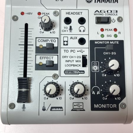  YAMAHA ヤマハ AG03 ウェブキャスティングミキサー 本体のみ 通電のみ確認 ジャンク
