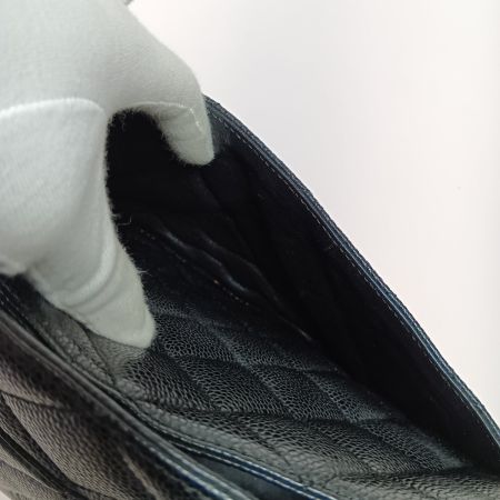  CHANEL シャネル マトラッセ 復刻トート トートバッグ キャビアスキン ココマーク A01804 ブラック×ゴールド