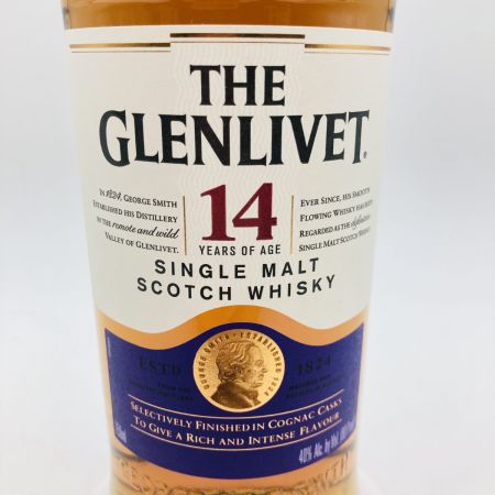   THE GLENLIVET  ザ・グレンリベット 14年 40% 750ml シングルモルト スコッチ ウイスキー 箱付 未開栓