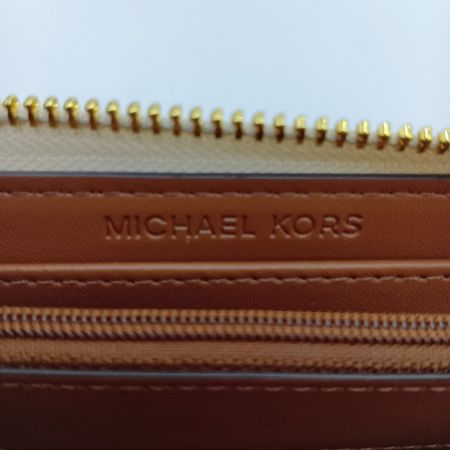  MICHAEL KORS マイケルコース ジェット セット トラベル シグネチャー ラージ スリー クォーター Lジップウォレット 35F8GTVZ3B バニラ