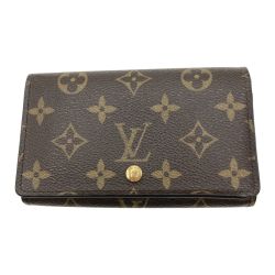 ◎◎ LOUIS VUITTON ルイヴィトン モノグラム ポルト モネ・ビエ トレゾール 2つ折り財布 M61730 ブラウン Bランク