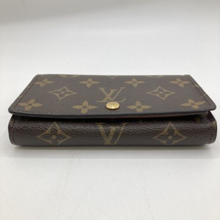  LOUIS VUITTON ルイヴィトン モノグラム ポルト モネ・ビエ トレゾール 2つ折り財布 M61730 ブラウン
