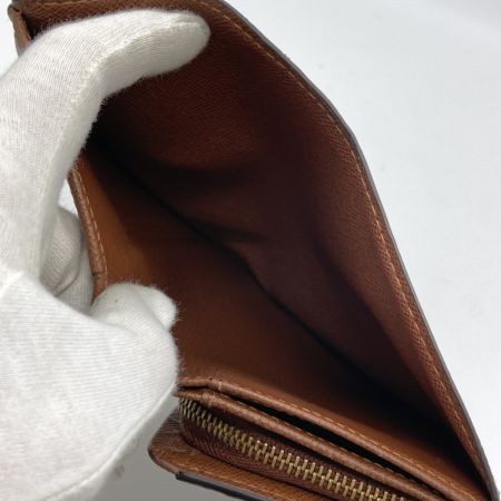  LOUIS VUITTON ルイヴィトン モノグラム ポルト モネ・ビエ トレゾール 2つ折り財布 M61730 ブラウン