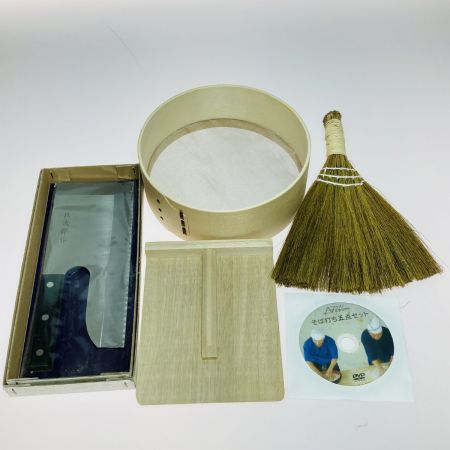   そば打ち道具一式 そば打ちセット こね鉢 ふるい粉 麺台 麺棒 駒板 麺切り包丁