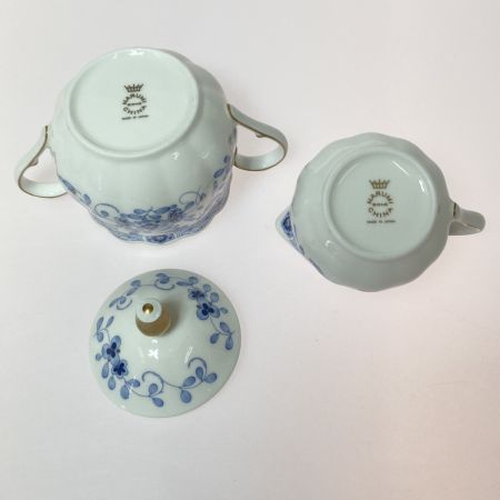  NARUMI ナルミ ミラノシリーズ 4点セット （コーヒーポット・クリーマー・シュガーポット・スモールトレイ） ボーンチャイナ