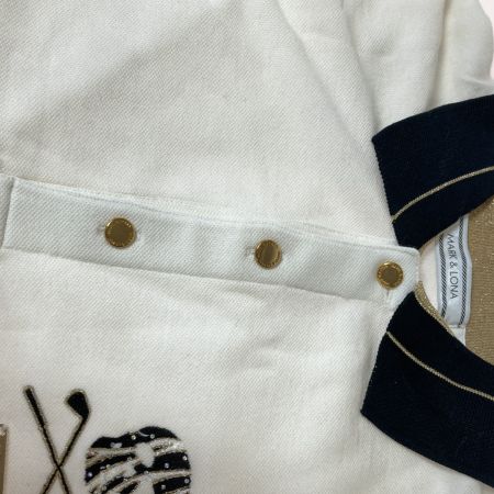  MARK&LONA マークアンドロナ ゴルフウェア ポロシャツ 半袖 Sサイズ メンズ ML-16S-P04 ホワイト