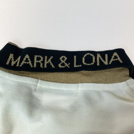  MARK&LONA マークアンドロナ ゴルフウェア ポロシャツ 半袖 Sサイズ メンズ ML-16S-P04 ホワイト