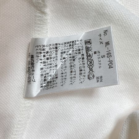  MARK&LONA マークアンドロナ ゴルフウェア ポロシャツ 半袖 Sサイズ メンズ ML-16S-P04 ホワイト