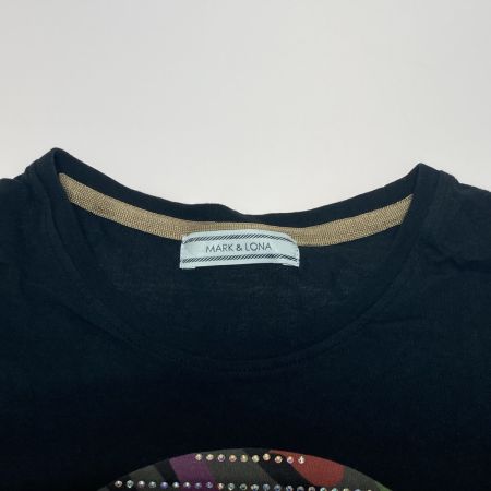  MARK&LONA マークアンドロナ Tシャツ スカル ラインストーン ブラック サイズS