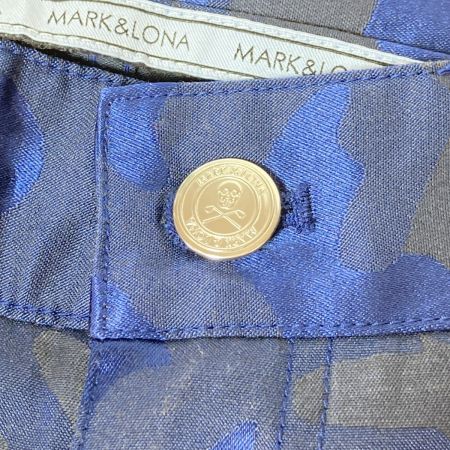  MARK&LONA マークアンドロナ ゴルフウェア パンツ カモフラ柄 Sサイズ ML-17S-T21 ブルー