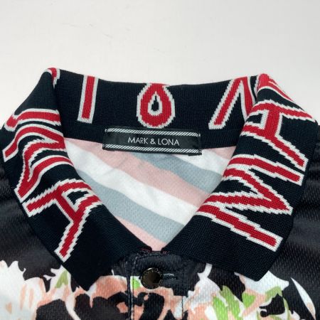  MARK&LONA マークアンドロナ 半袖ポロシャツ スカル ラインストーン サイズM