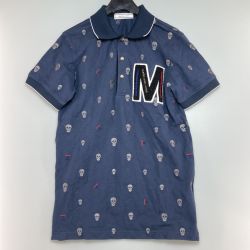 ◎◎ MARK&LONA マークアンドロナ 半袖ポロシャツ スカル柄刺繍 サイズS ゴルフウェア Cランク