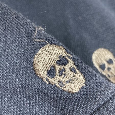  MARK&LONA マークアンドロナ 半袖ポロシャツ スカル柄刺繍 サイズS ゴルフウェア