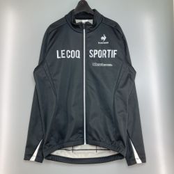 ◎◎ lecoqsportif ルコックス ボンディングジャケット サイクリング Lサイズ メンズ QCMSJK00 ブラック Bランク