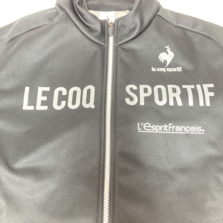  lecoqsportif ルコックス ボンディングジャケット サイクリング Lサイズ メンズ QCMSJK00 ブラック