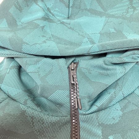  DESCENTE デサント MOVESPORT S.F.TECH SHIELD 総柄フルジップフーディー Lサイズ ST4FSW44M グリーン