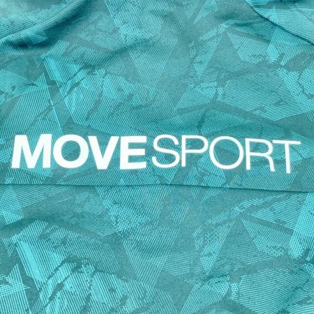  DESCENTE デサント MOVESPORT S.F.TECH SHIELD 総柄フルジップフーディー Lサイズ ST4FSW44M グリーン