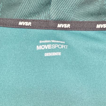  DESCENTE デサント MOVESPORT S.F.TECH SHIELD 総柄フルジップフーディー Lサイズ ST4FSW44M グリーン