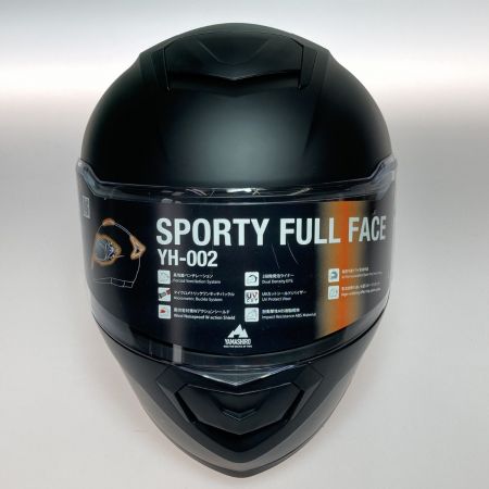  YAMASHIRO フルフェイスヘルメット サイズM マットブラック YH-002