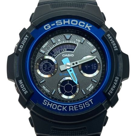  CASIO カシオ G-SHOCK ジーショック AW-591 クォーツ メンズ 腕時計 ブラック x ブルー