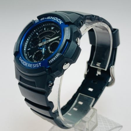  CASIO カシオ G-SHOCK ジーショック AW-591 クォーツ メンズ 腕時計 ブラック x ブルー