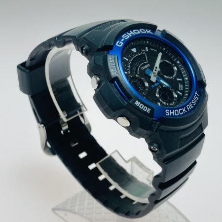  CASIO カシオ G-SHOCK ジーショック AW-591 クォーツ メンズ 腕時計 ブラック x ブルー
