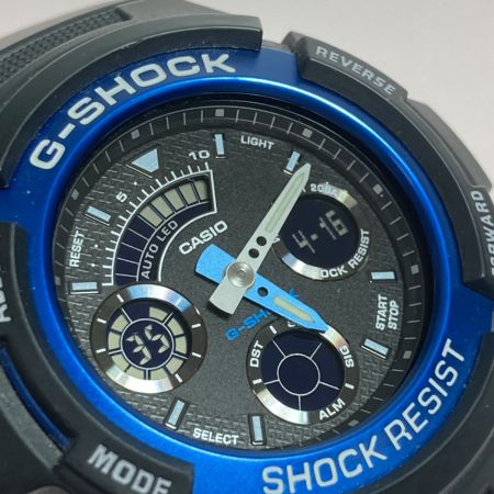  CASIO カシオ G-SHOCK ジーショック AW-591 クォーツ メンズ 腕時計 ブラック x ブルー
