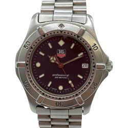 ◎◎ TAG HEUER タグホイヤー プロフェッショナル 200m クォーツ メンズ 腕時計 WE-1110-R 本体のみ カレンダーズレ不具合有 Cランク