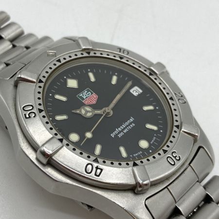  TAG HEUER タグホイヤー プロフェッショナル 200m クォーツ メンズ 腕時計 WE-1110-R 本体のみ カレンダーズレ不具合有
