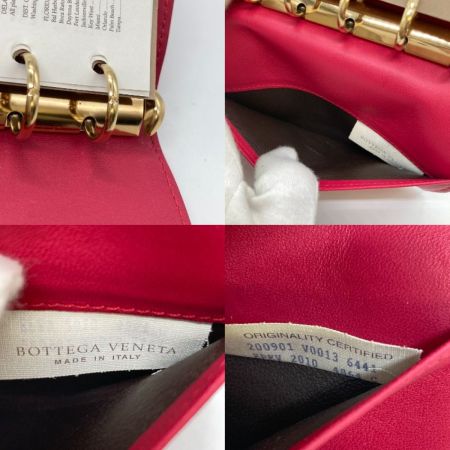  BOTTEGA VENETA ボッテガヴェネタ 手帳カバー 手帳カバー 6穴 レッド