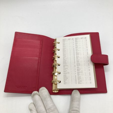  BOTTEGA VENETA ボッテガヴェネタ 手帳カバー 手帳カバー 6穴 レッド