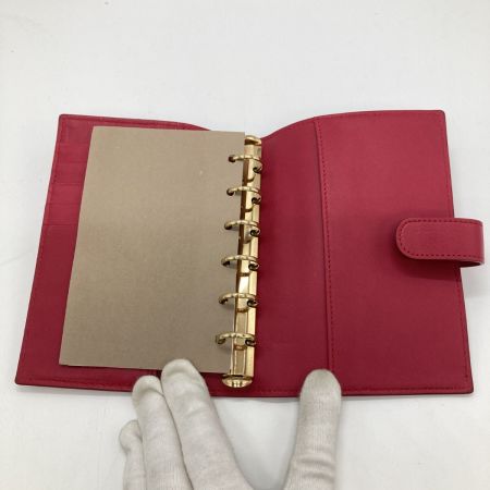  BOTTEGA VENETA ボッテガヴェネタ 手帳カバー 手帳カバー 6穴 レッド