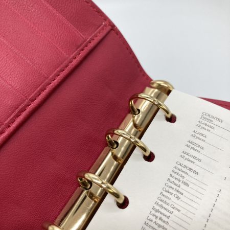  BOTTEGA VENETA ボッテガヴェネタ 手帳カバー 手帳カバー 6穴 レッド