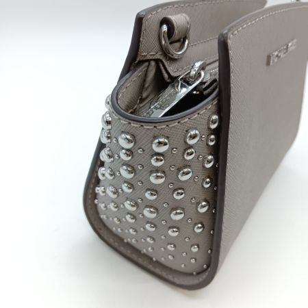  MICHAEL KORS マイケルコース ショルダーバッグ ポシェット ミニ スタッズ 35S9SSMC0L グレー