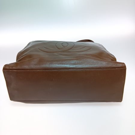  CHANEL シャネル ココマーク チェーン トートバック ブラウン