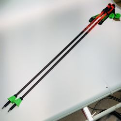 ◎◎ ROSSIGNOL ロシニョール スキーストック HERO CAK GREEN LIGHT RDL1000 115cm 2本セット Bランク
