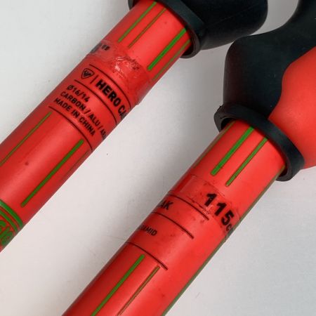  ROSSIGNOL ロシニョール スキーストック HERO CAK GREEN LIGHT RDL1000 115cm 2本セット