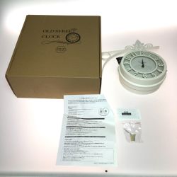 ◎◎ SPICE of Life OLD STREET 壁掛け両面時計 ホワイト NHE801-WH Aランク
