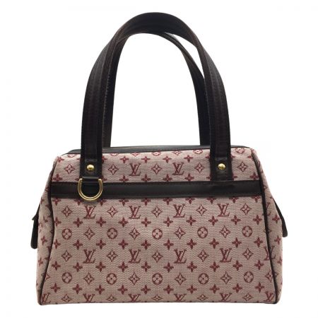  LOUIS VUITTON ルイヴィトン ジョセフィーヌPM ハンドバッグ ボストンバッグ キャンバス レザー チェリー M92314 ピンク
