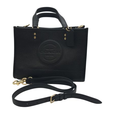  COACH コーチ トートバック デンプシー キャリーオール ウィズ パッチ ペブルドレザー 牛革 C2004 ブラック