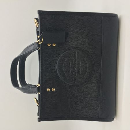  COACH コーチ トートバック デンプシー キャリーオール ウィズ パッチ ペブルドレザー 牛革 C2004 ブラック