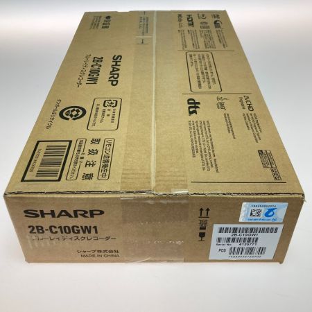  SHARP シャープ AQUOS アクオス Blu-ray ブルーレイディスクレコーダー 1TB 2B-C10GW1