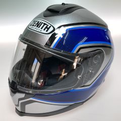  ZENITH ゼニス バイクヘルメット フルフェイス サンバイザーモデル YF-9 サイズL スポーツストライプ ブルー Bランク